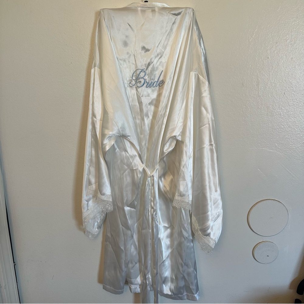 Bride Satin Robe - In Bloom by Jonquil